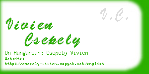 vivien csepely business card